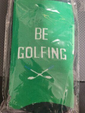 Fun & Cozy "I'D RATHER BE GOLFING" Novelty Socks – Green (Men's One Size)